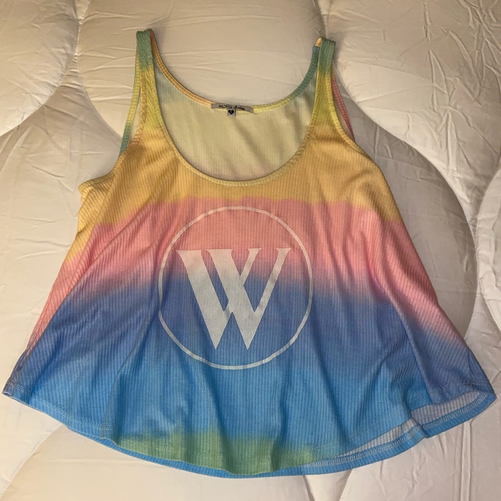 Rainbow Wildfox Tank Top